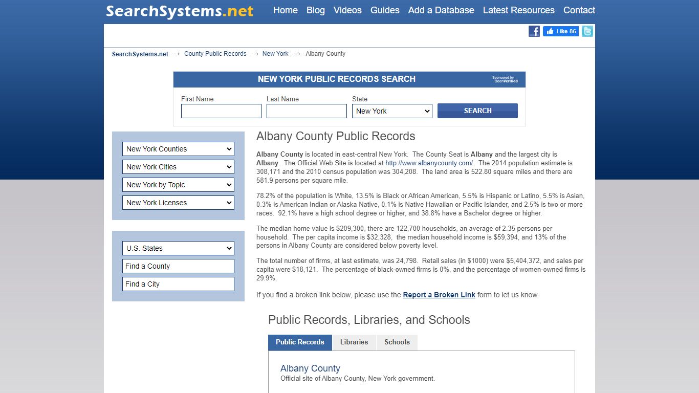 Albany County Criminal and Public Records